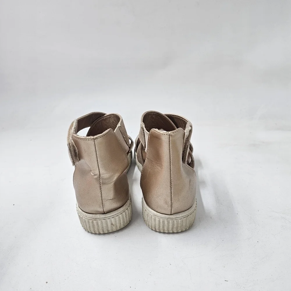 MIA Kids Minka Platform Sandals Rose Gold Metallic Girls Size 5